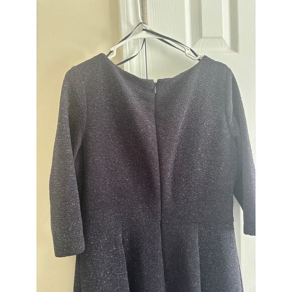 Eliza J embellished sparkle knit fit & flare dress steel grey sz 14 - Picture 9 of 12